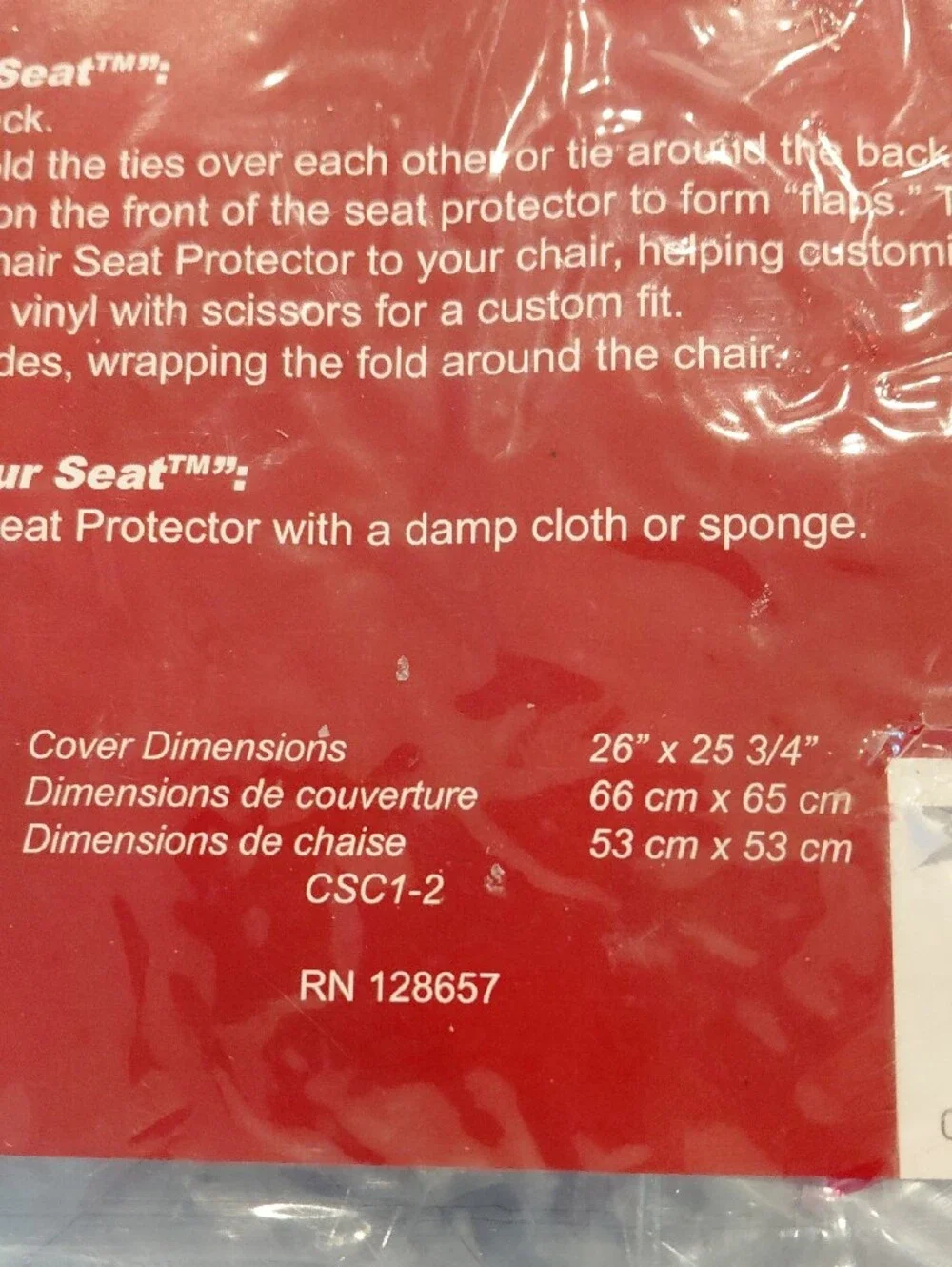 NEW Laminet Clear Chair Seat Protectors - Set of 3 (Transparent)